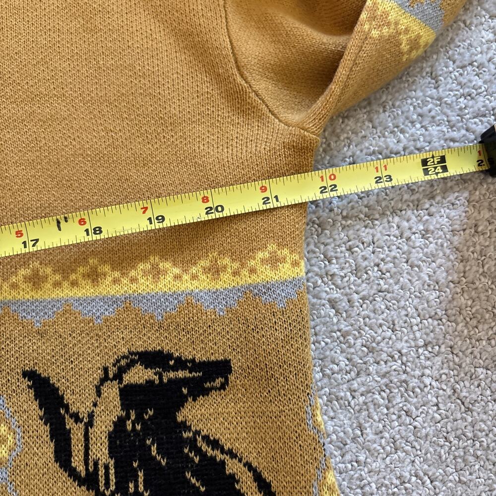 Harry Potter Hufflepuff Women's M Cardigan Fair Isle Knit Embroidered Box Lunch - Picture 6 of 9